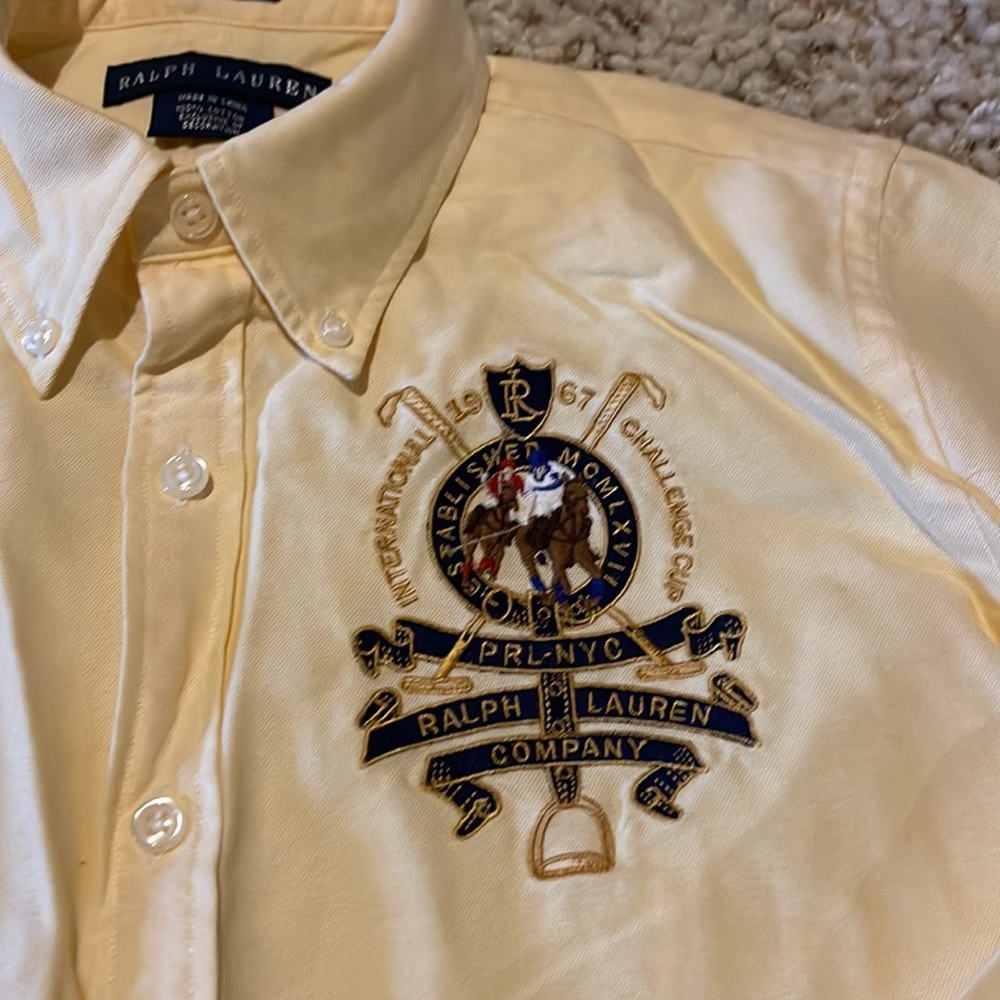 Ralph Lauren preppy shirt - monogrammed 6 slim - Picture 3 of 5